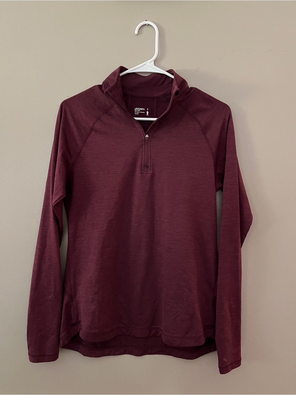 Jockey Maroon Quarter-Zip Pullover